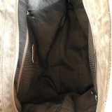 AichelBag Upcycling Tasche aus hellbraunem Jeans mit farblich abgestimmtem Innenfutter