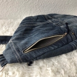 Rucksack, Große Gürteltasche für den Rücken, Upcycling Jeans.